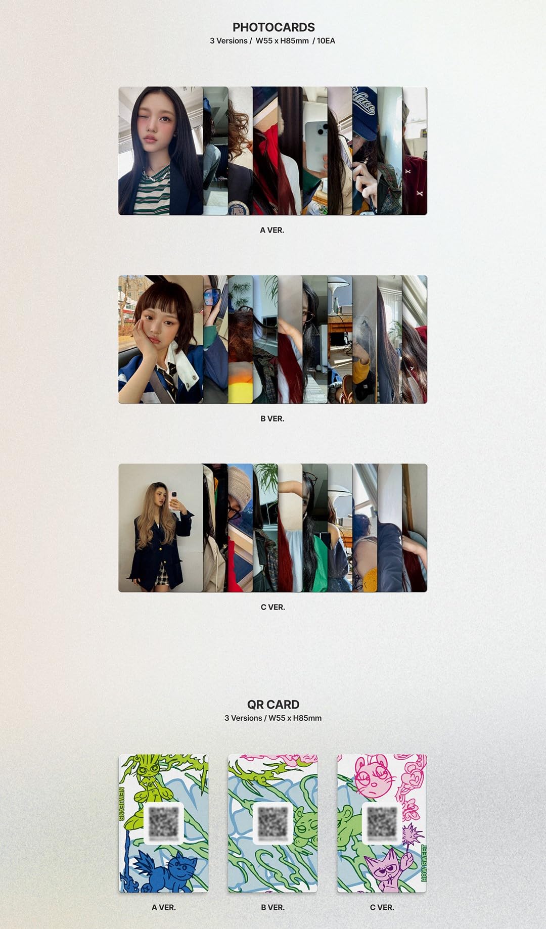 NewJeans [How Sweet] Weverse Album (3 set ver) Photocards